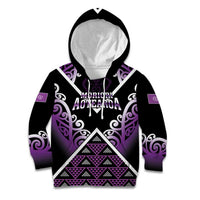 Personalised Aotearoa Moriori Kid Hoodie Maori Pattern New Zealand - Polynesian Pride
