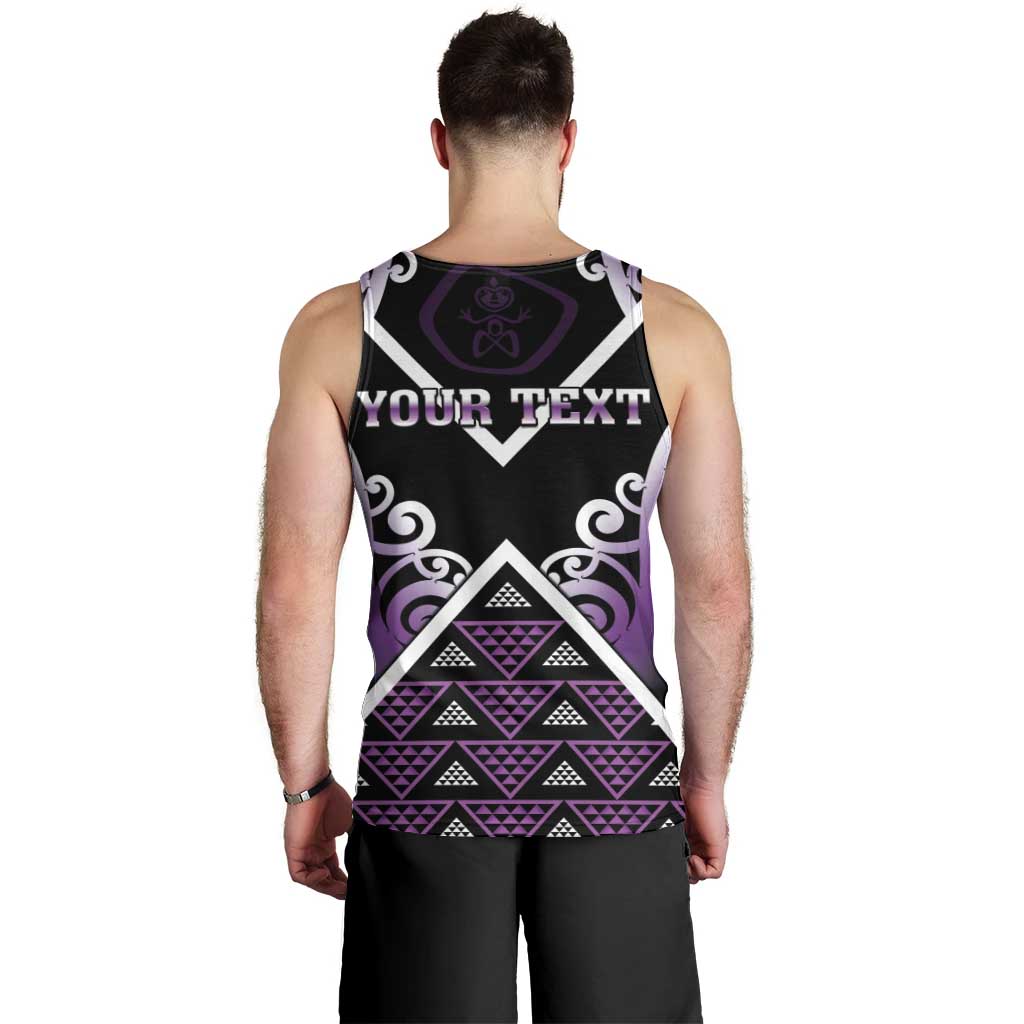 Personalised Aotearoa Moriori Men Tank Top Maori Pattern New Zealand LT05 - Polynesian Pride
