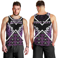 Personalised Aotearoa Moriori Men Tank Top Maori Pattern New Zealand LT05 - Polynesian Pride