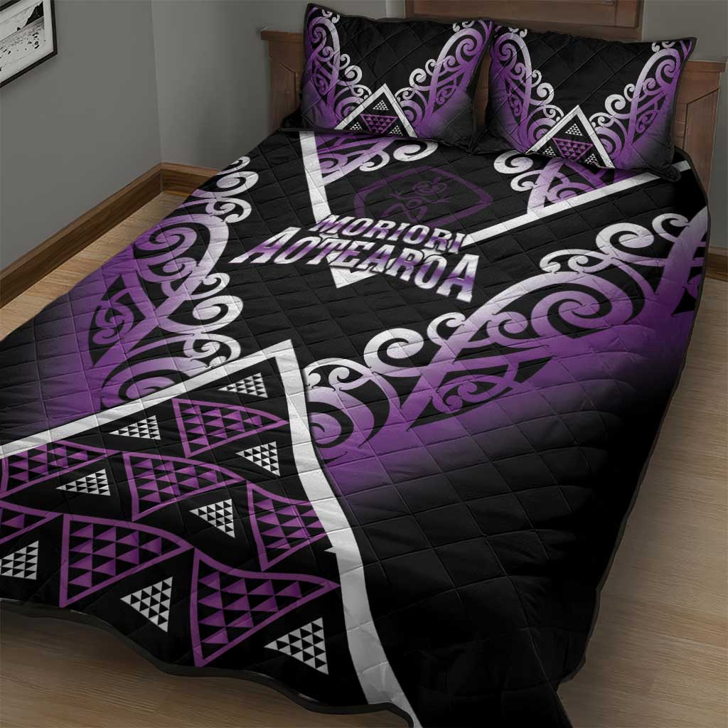 Aotearoa Moriori Quilt Bed Set Maori Pattern New Zealand - Polynesian Pride