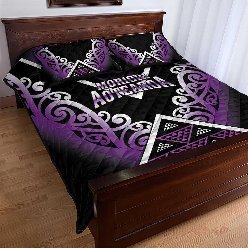 Aotearoa Moriori Quilt Bed Set Maori Pattern New Zealand - Polynesian Pride