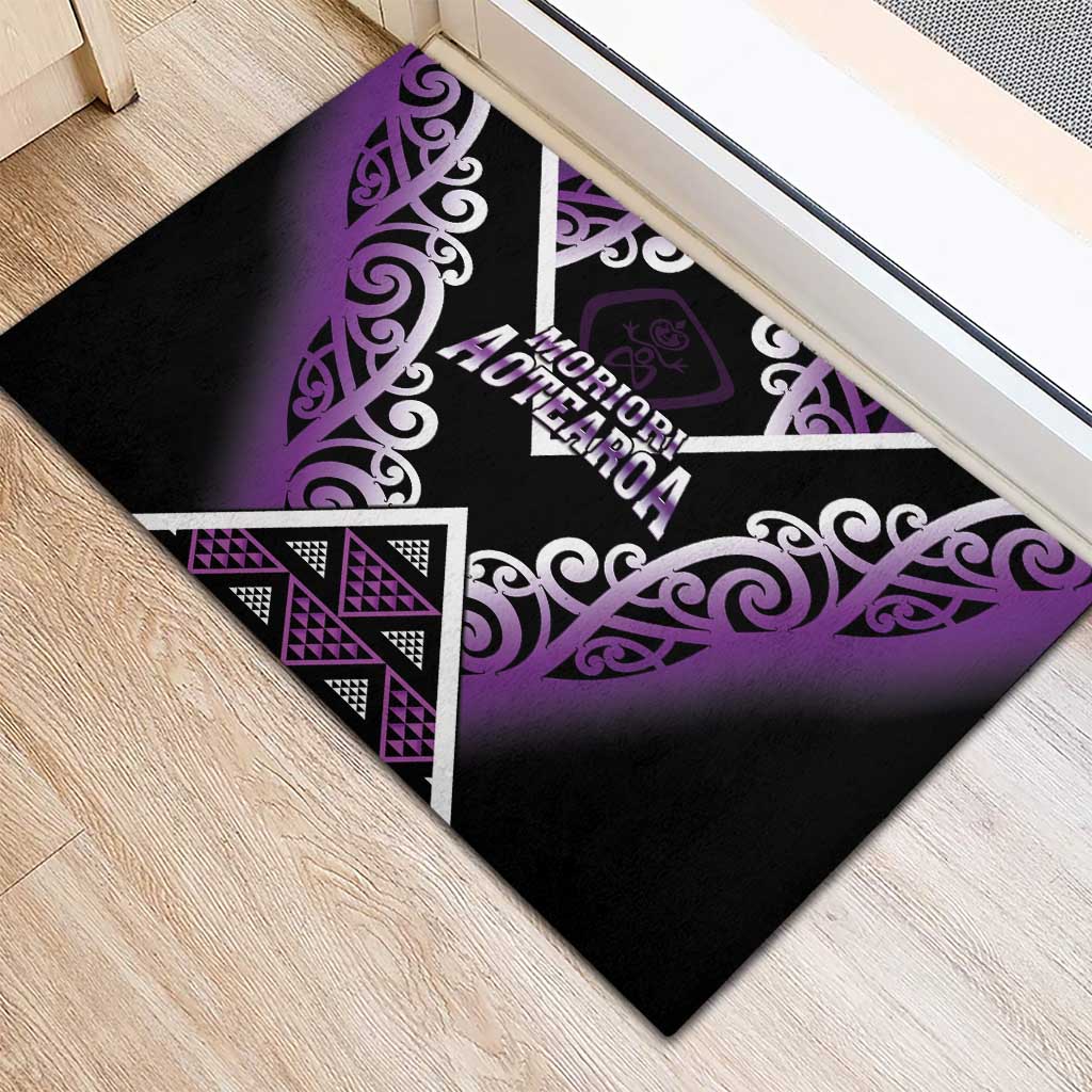Aotearoa Moriori Rubber Doormat Maori Pattern New Zealand LT05 - Polynesian Pride