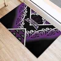 Aotearoa Moriori Rubber Doormat Maori Pattern New Zealand LT05 - Polynesian Pride