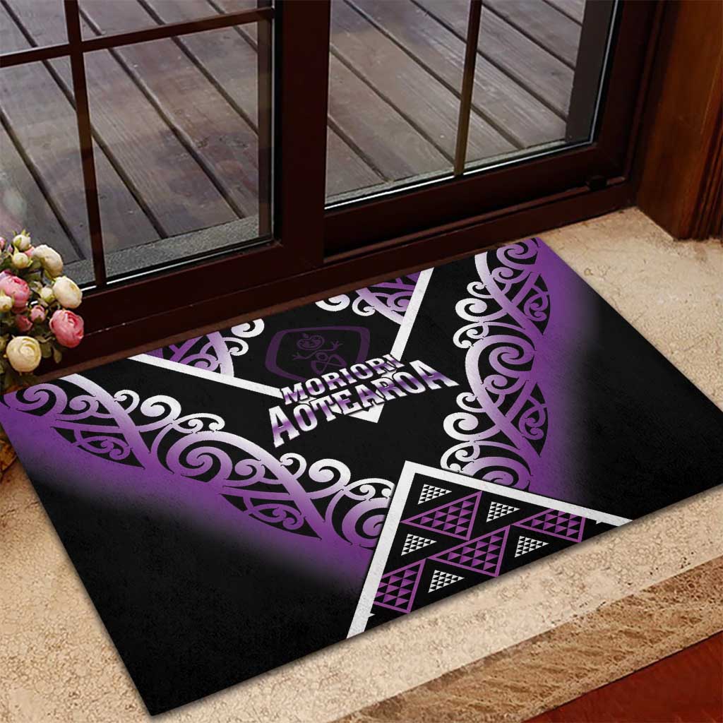 Aotearoa Moriori Rubber Doormat Maori Pattern New Zealand LT05 - Polynesian Pride