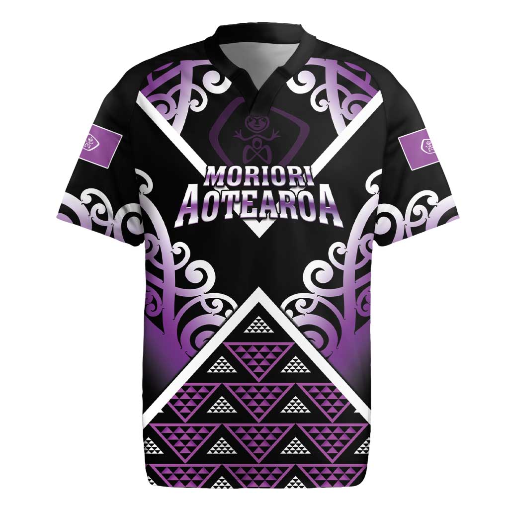 Personalised Aotearoa Moriori Rugby Jersey Maori Pattern New Zealand - Polynesian Pride