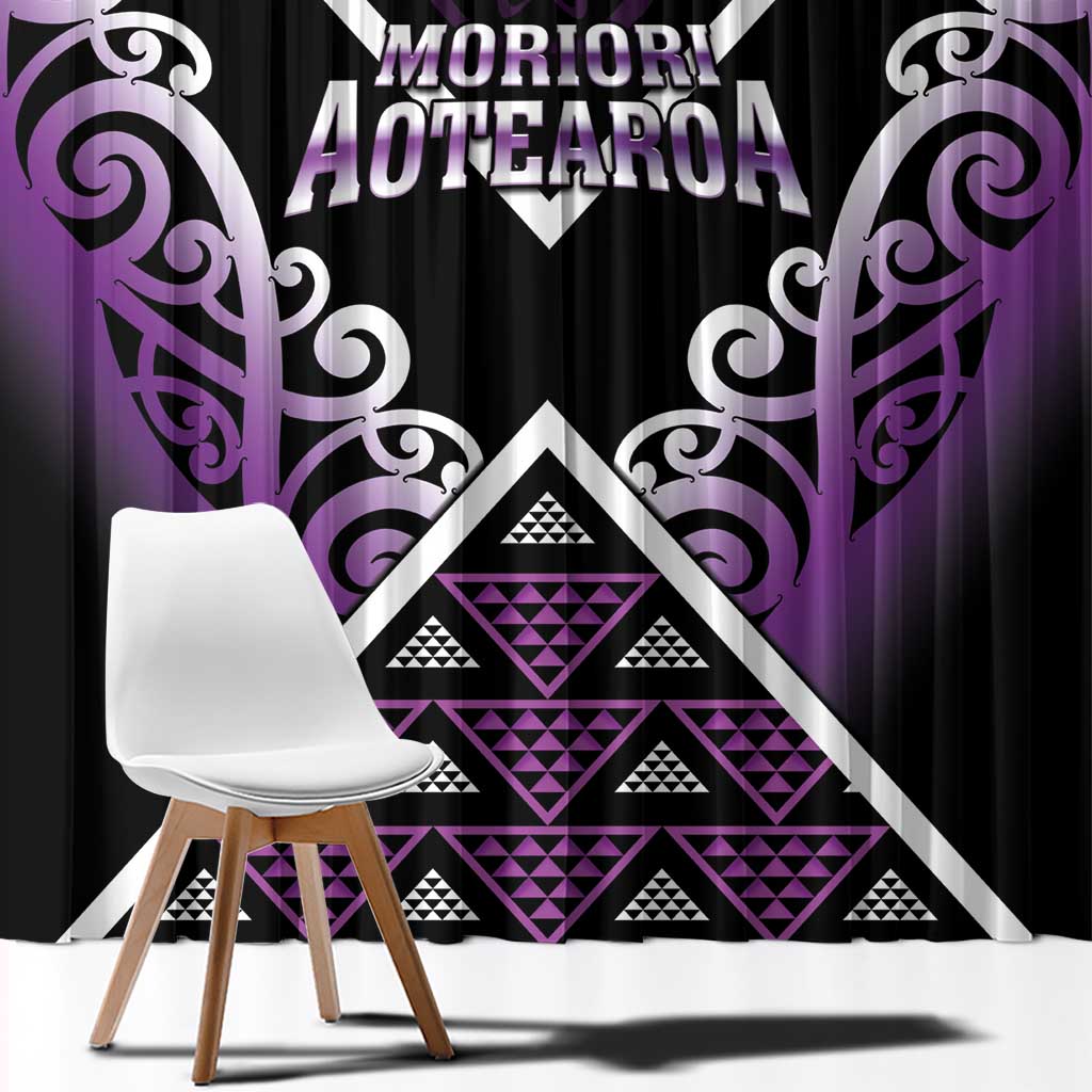 Aotearoa Moriori Window Curtain Maori Pattern New Zealand - Polynesian Pride