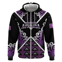 Personalised Aotearoa Moriori Zip Hoodie Maori Pattern New Zealand - Polynesian Pride