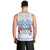 Happy Kosrae Liberation Day Men Tank Top Polynesian Shark Turtle Motif