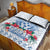 Happy Kosrae Liberation Day Quilt Bed Set Polynesian Shark Turtle Motif