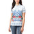 Happy Kosrae Liberation Day Women Polo Shirt Polynesian Shark Turtle Motif