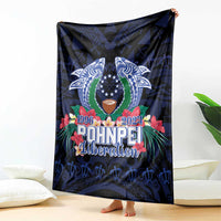 Happy Pohnpei Liberation Day Blanket Polynesian Shark Turtle Motif LT05 - Polynesian Pride
