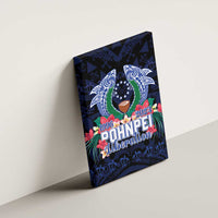 Happy Pohnpei Liberation Day Canvas Wall Art Polynesian Shark Turtle Motif LT05 - Polynesian Pride