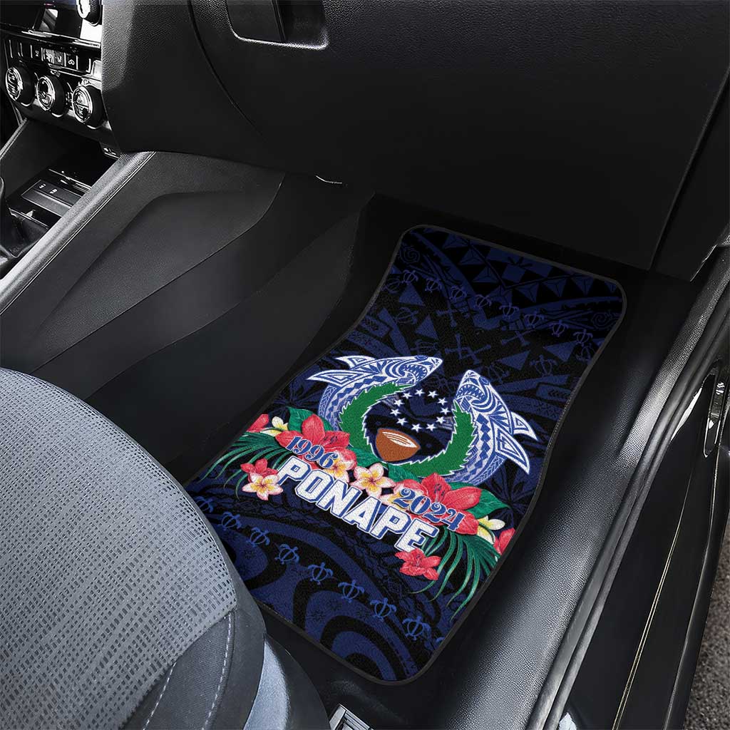 Happy Pohnpei Liberation Day Car Mats Polynesian Shark Turtle Motif LT05 - Polynesian Pride