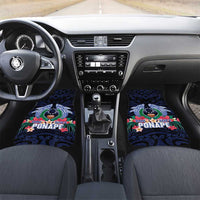 Happy Pohnpei Liberation Day Car Mats Polynesian Shark Turtle Motif LT05 Set 2pcs - Front Blue - Polynesian Pride