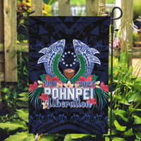 Happy Pohnpei Liberation Day Garden Flag Polynesian Shark Turtle Motif LT05 Garden Flag Blue - Polynesian Pride