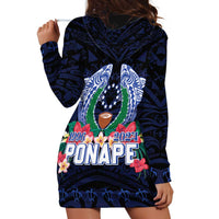 Happy Pohnpei Liberation Day Hoodie Dress Polynesian Shark Turtle Motif LT05 - Polynesian Pride