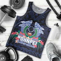 Happy Pohnpei Liberation Day Men Tank Top Polynesian Shark Turtle Motif LT05 - Polynesian Pride