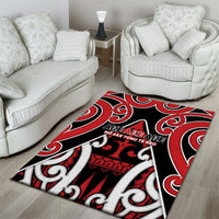 New Zealand Maori Language Week Area Rug Mo Ake Tonu Te Reo