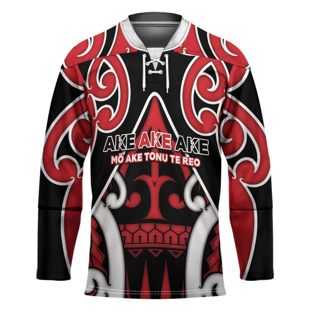 New Zealand Maori Language Week Hockey Jersey Mo Ake Tonu Te Reo