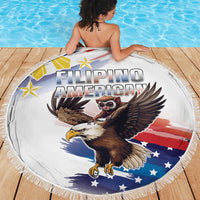 Filipino American History Month Beach Blanket Bald Eagle Tarsier Together LT05 - Polynesian Pride