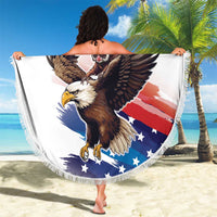 Filipino American History Month Beach Blanket Bald Eagle Tarsier Together LT05 - Polynesian Pride