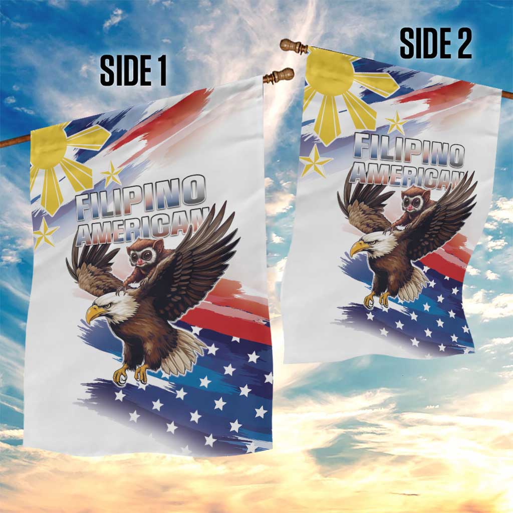 Filipino American History Month Garden Flag Bald Eagle Tarsier Together LT05 - Polynesian Pride