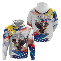Filipino American History Month Hoodie Bald Eagle Tarsier Together LT05 - Polynesian Pride