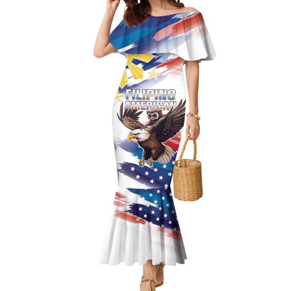 Filipino American History Month Mermaid Dress Bald Eagle Tarsier Together