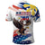 Filipino American History Month Polo Shirt Bald Eagle Tarsier Together