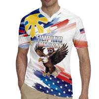 Filipino American History Month Rugby Jersey Bald Eagle Tarsier Together LT05 - Polynesian Pride