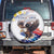 Filipino American History Month Spare Tire Cover Bald Eagle Tarsier Together