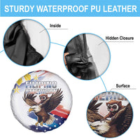 Filipino American History Month Spare Tire Cover Bald Eagle Tarsier Together LT05 - Polynesian Pride
