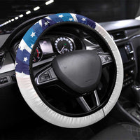 Filipino American History Month Steering Wheel Cover Bald Eagle Tarsier Together LT05 Universal Fit White - Polynesian Pride