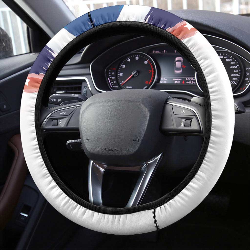 Filipino American History Month Steering Wheel Cover Bald Eagle Tarsier Together LT05 - Polynesian Pride