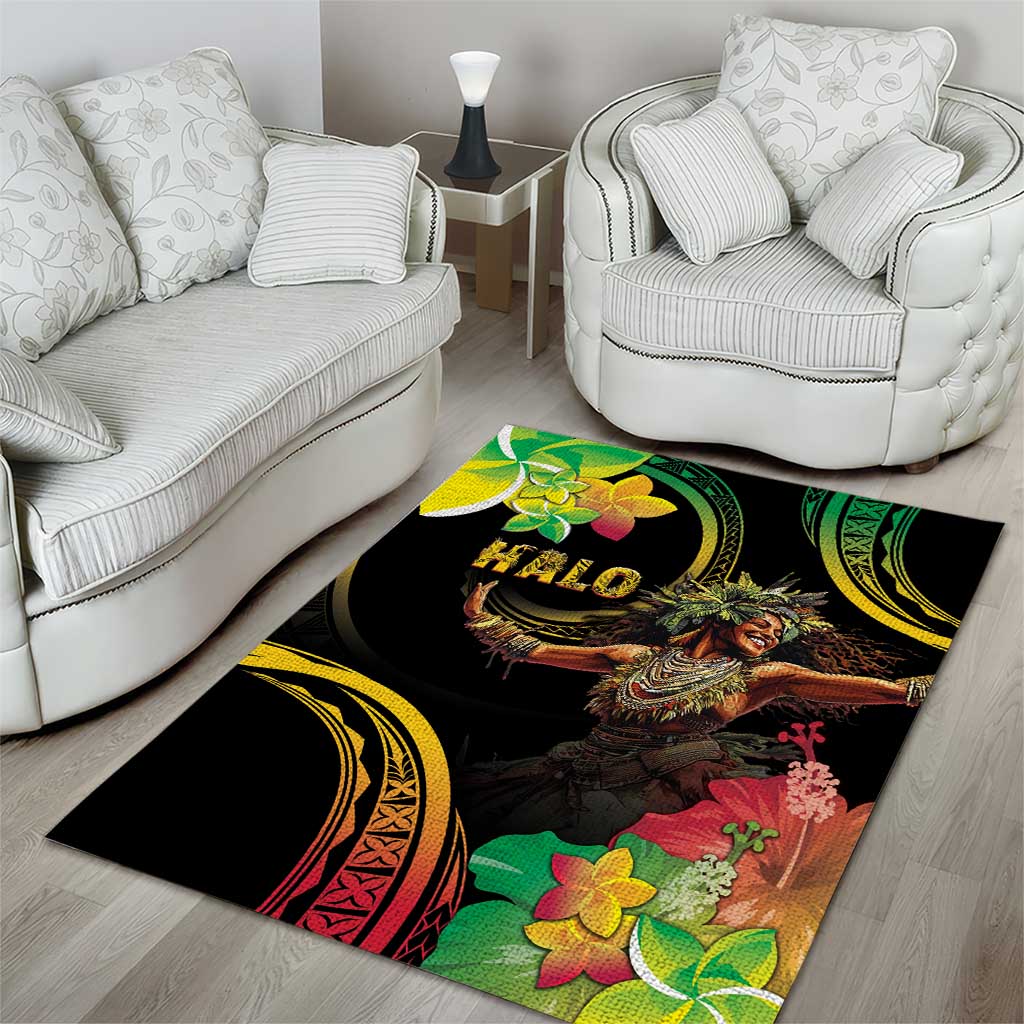 Halo Vanuatu Area Rug Beautiful Woman Dancing