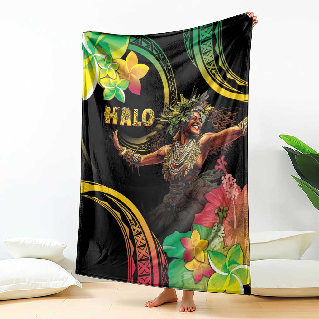 Halo Vanuatu Blanket Beautiful Woman Dancing LT05 - Polynesian Pride