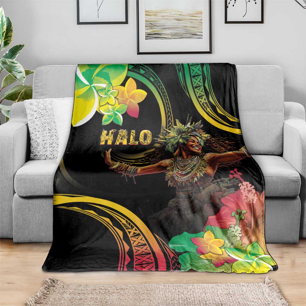 Halo Vanuatu Blanket Beautiful Woman Dancing LT05 - Polynesian Pride