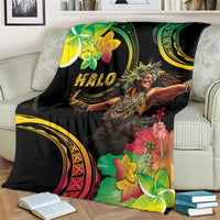 Halo Vanuatu Blanket Beautiful Woman Dancing LT05 - Polynesian Pride