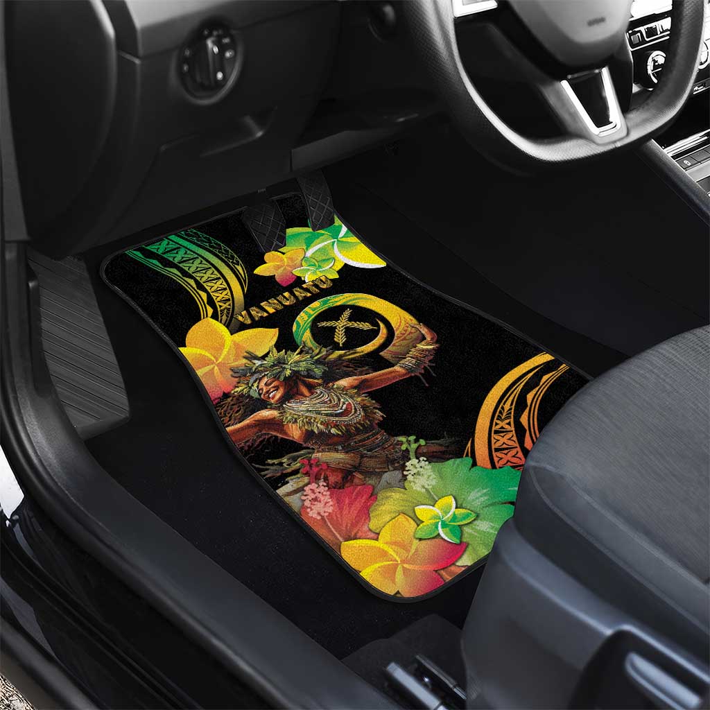 Halo Vanuatu Car Mats Beautiful Woman Dancing LT05 - Polynesian Pride