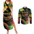 Halo Vanuatu Couples Matching Summer Maxi Dress and Long Sleeve Button Shirt Beautiful Woman Dancing