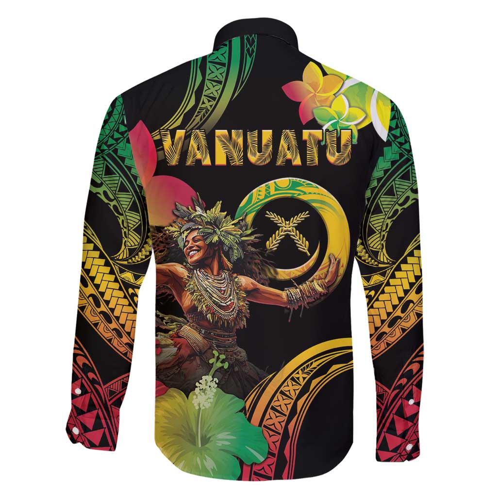 Halo Vanuatu Family Matching Off Shoulder Maxi Dress and Hawaiian Shirt Beautiful Woman Dancing LT05 - Polynesian Pride
