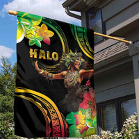 Halo Vanuatu Garden Flag Beautiful Woman Dancing LT05 - Polynesian Pride
