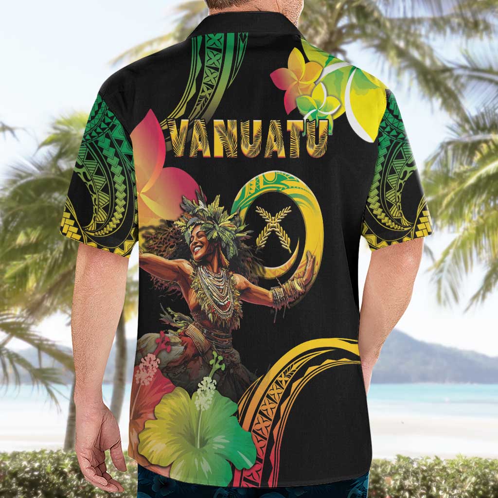Halo Vanuatu Hawaiian Shirt Beautiful Woman Dancing LT05 - Polynesian Pride