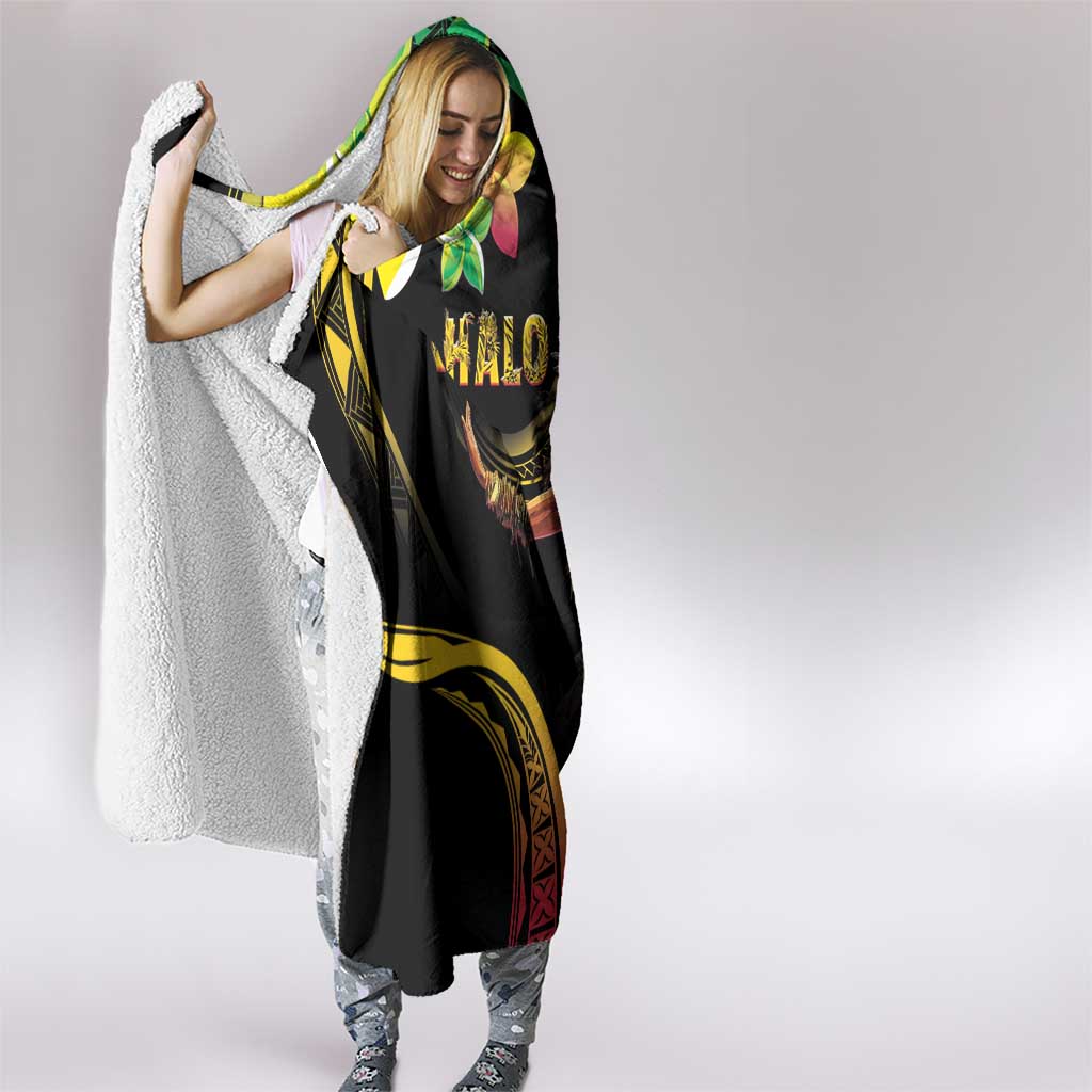 Halo Vanuatu Hooded Blanket Beautiful Woman Dancing LT05 - Polynesian Pride
