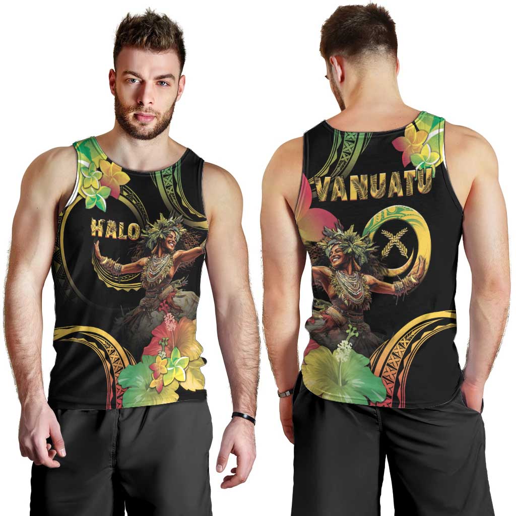 Halo Vanuatu Men Tank Top Beautiful Woman Dancing LT05 - Polynesian Pride