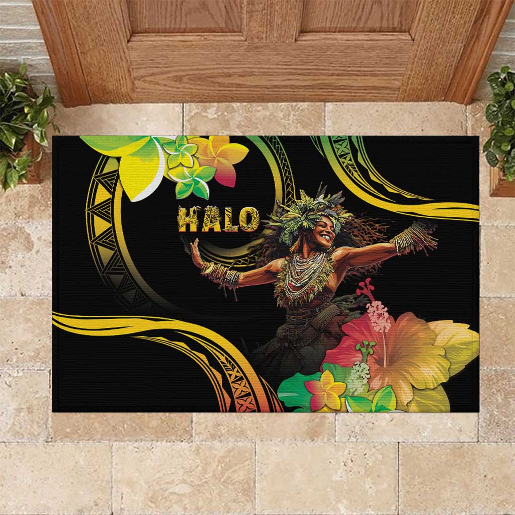 Halo Vanuatu Rubber Doormat Beautiful Woman Dancing