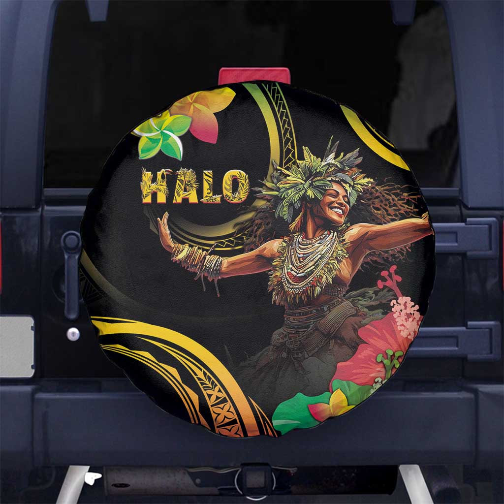 Halo Vanuatu Spare Tire Cover Beautiful Woman Dancing LT05 - Polynesian Pride