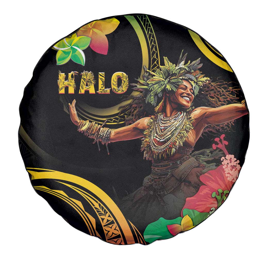 Halo Vanuatu Spare Tire Cover Beautiful Woman Dancing LT05 - Polynesian Pride