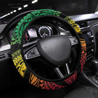 Halo Vanuatu Steering Wheel Cover Beautiful Woman Dancing LT05 Universal Fit Black - Polynesian Pride
