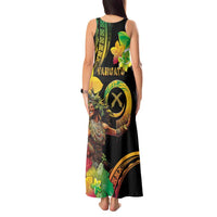 Halo Vanuatu Tank Maxi Dress Beautiful Woman Dancing LT05 - Polynesian Pride